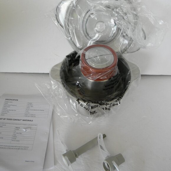 NEW Fabio Viviani 5-Cup Stainless Steel 2-Speed Chopper TERRACOTTA - Picture 1 of 1